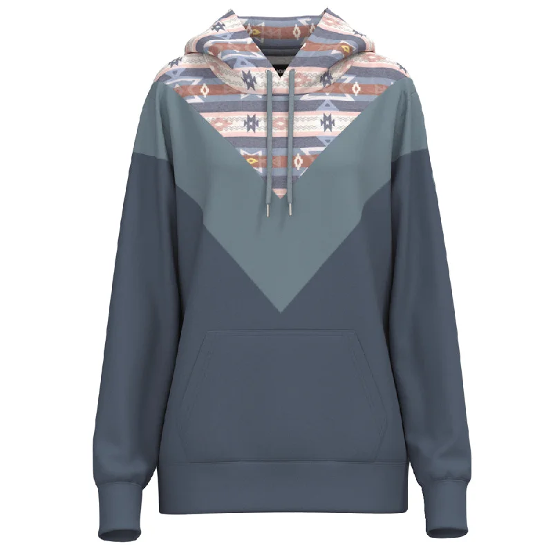 ""Berkley"" Aztec/ Blue  Hoody