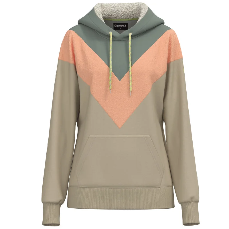 ""Berkley"" Green/Gray Chevron Pattern Hoody