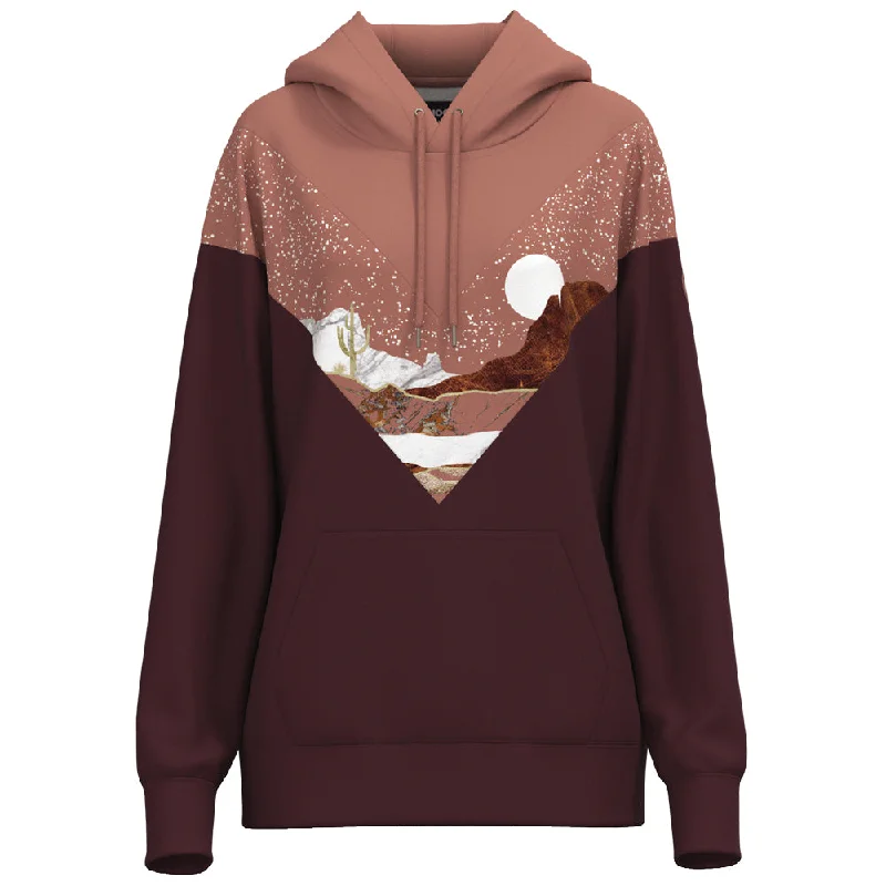 ""Berkley"" Pink/Maroon Chevron Pattern Hoody