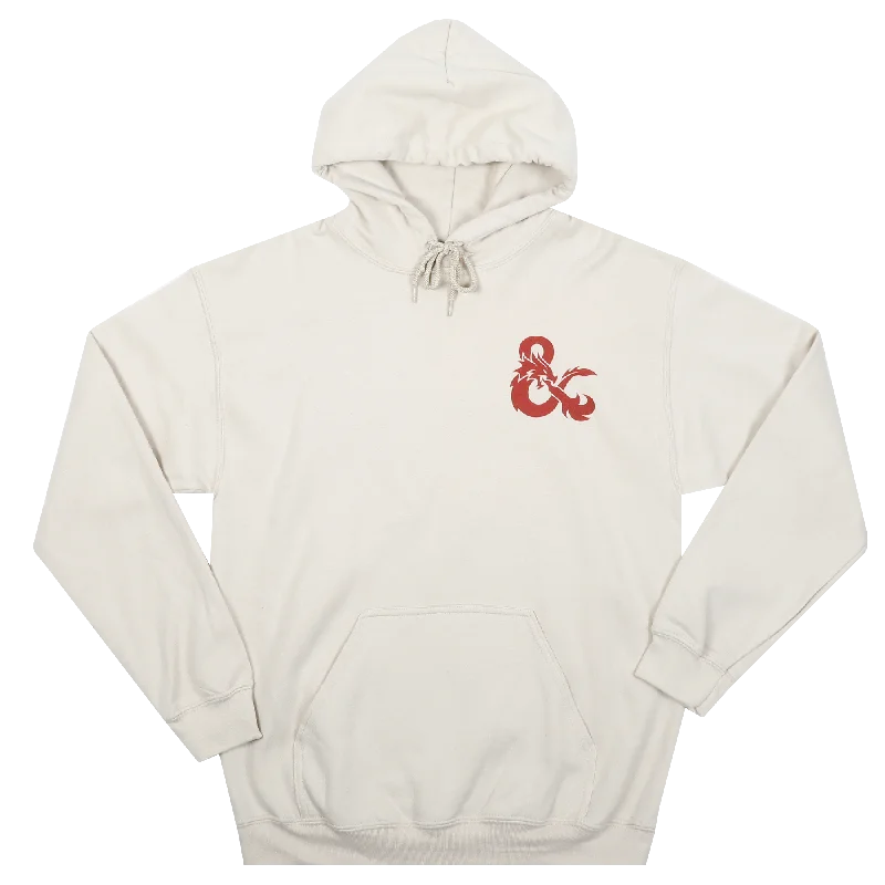 D&D Roll to Hit Heraldry Red Dragon Natural Hoodie