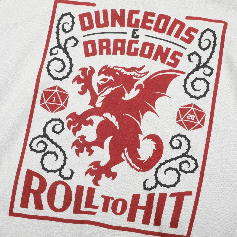 D&D Roll to Hit Heraldry Red Dragon Natural Hoodie