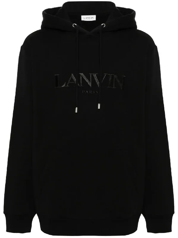 Embroidered-Logo Cotton Hoodie