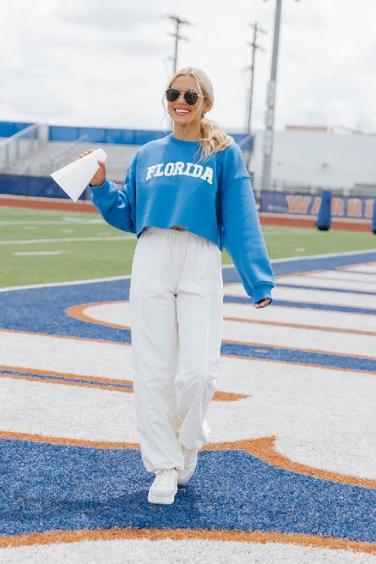 Florida Blue Cropped Sweatshirt