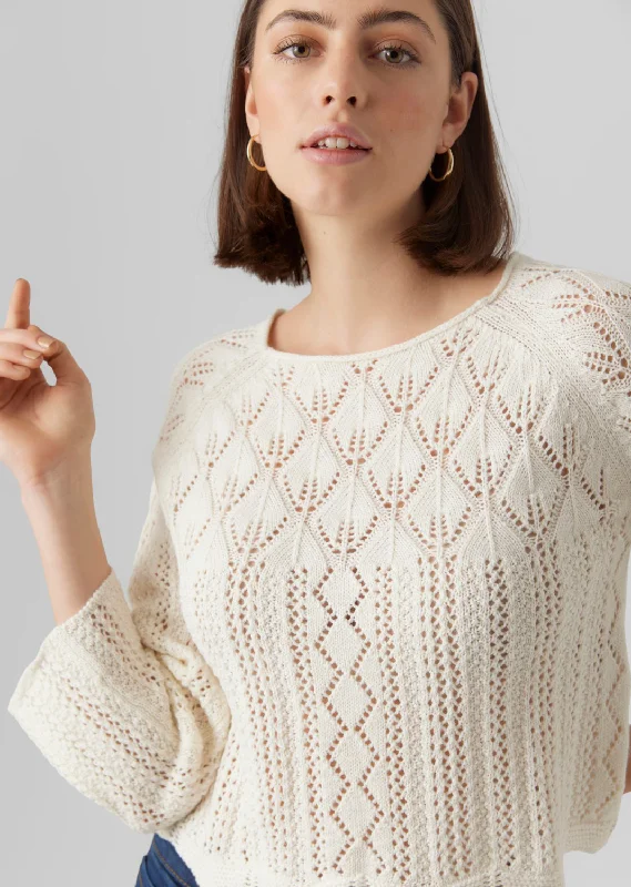 VERO MODA Ginger Crochet  Knit Top