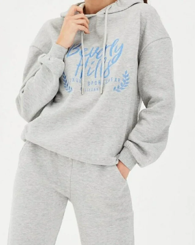 Michelle Keegan Beverly Hills Grey Hoodie UK 8 ** SW4