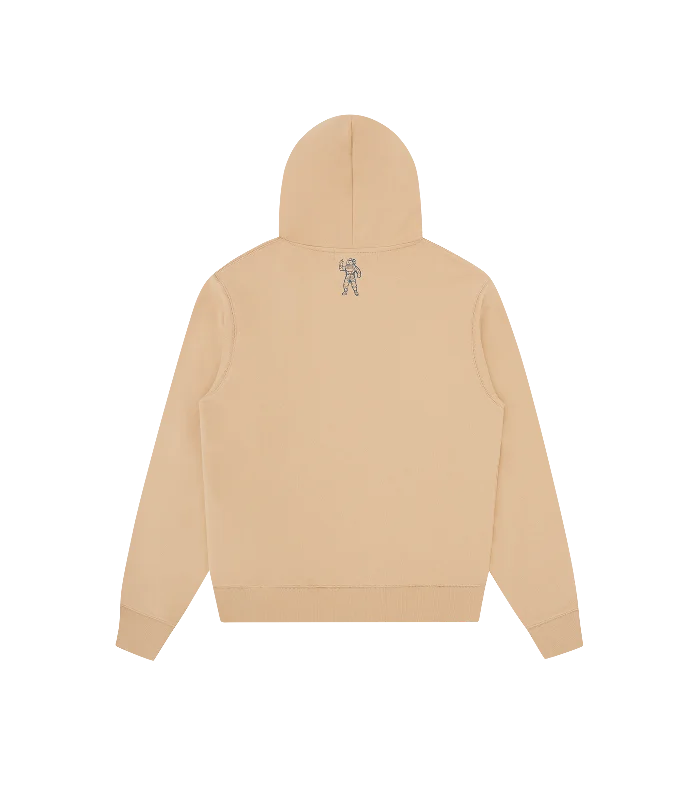 SMALL ARCH LOGO POPOVER HOOD - SAND