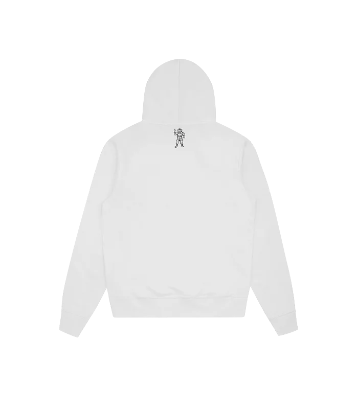 SMALL ARCH LOGO POPOVER HOOD - WHITE