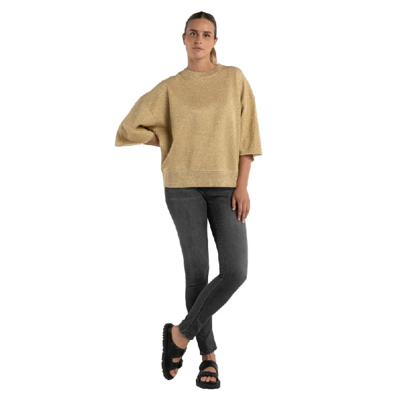 Replay Women's Comfort Fit Sweatshirt in Lurex